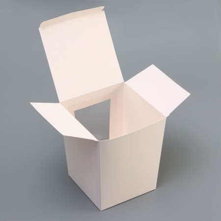 Box for Easter cake white, confectionery packaging, 15 x 15 x 18 cm-2