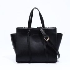 Bag Female Tout with zipper, black color
