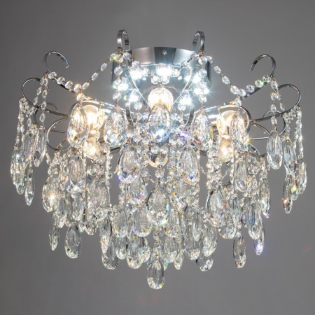 Snow chandelier 6x60W E27 chrome 54x54x45cm-1