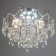 Snow chandelier 6x60W E27 chrome 54x54x45cm