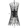 Lamp Bayerlux 2114/1bk E27 40W Black 15x15x100 cm