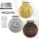 Prize medal 198, 2nd place, d = 5 cm, silver
