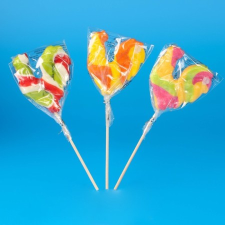 Caramel lollipop "cockerels" on a stick, 30 g-1