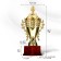 Cup 184b, award figure, gold, plastic stand, 24.5 × 10.7 × 7.7 cm.