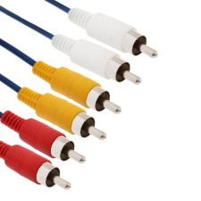 Cable Luazon KDGN -003, 3XRCA (M) - 3XRCA (M), 3 m
