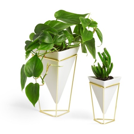 Set of desktop pots, ceramics, 15.5x14x20.3 cm, 11x9.8x14.3 cm, white-1