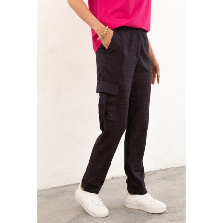 Women's pants, size 58, purple color 60569-2