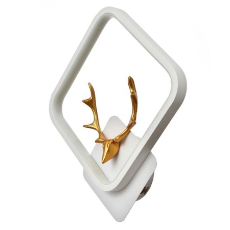 Bra "deer" LED 16W 4000k 24x24 cm white-gold 22x24 cm-1