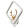 Bra "deer" LED 16W 4000k 24x24 cm white-gold 22x24 cm
