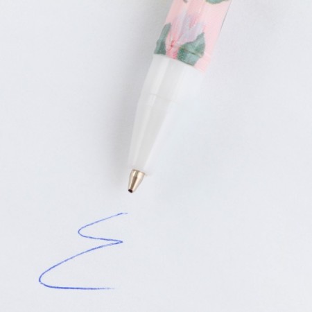 Pen plastic with a cap “You are beautiful!”, Blue paste, ball 0.5 mm.-1