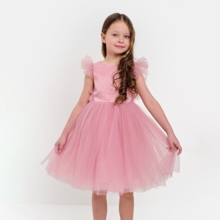 Children's dress with wings Kaftan p. 32 (110-116 cm), pink-6
