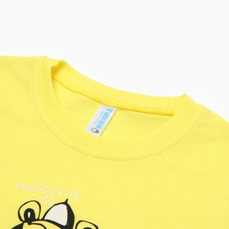 T -shirt for a boy, yellow color, height 122 cm-1
