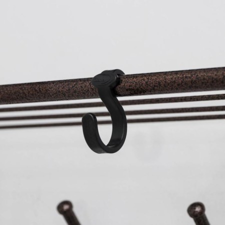 Wall hanger with a shelf for 5 hooks, 60 × 22 × 26.5 cm, color copper antik-2