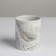 Ceramic glass with embossing, "Moon", 8 x 9.5 cm