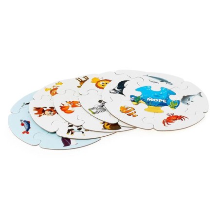 Puzzle-Loto "Animal World", 5 puzzles, 30 elements-4