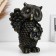 The piggy bank "Svicle owl" Black-Zoloto, 30cm