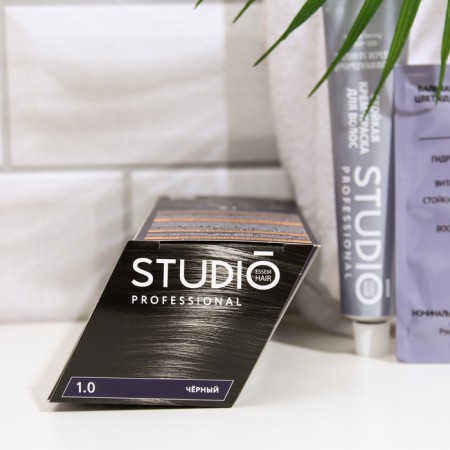 Studio Professional Studio Professional Hair Cream 3D Holography, tone 1.0 Black, 115 ml-3