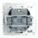 1-seater s/s outlet with a lid (mechanism), Stekker series Erna, PST16-9112-03, Black