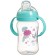 Drunker - children's impotion with soft nose "Unicorn", 270 ml., With handles, Biryuzovoy color