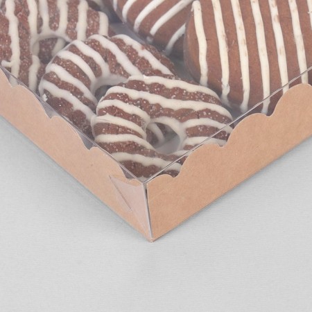 Box for cookies, craft, 22 x 15 x 3 cm-4