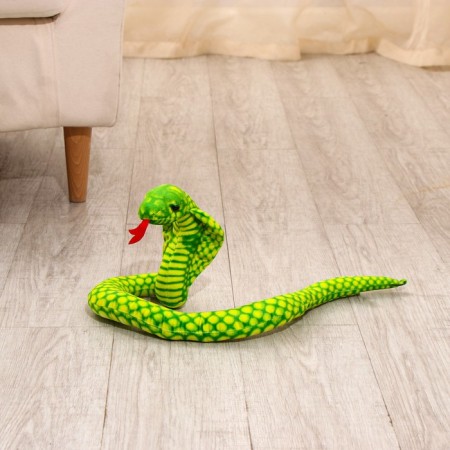 Soft toy "Cobra", 15 cm, green color-5