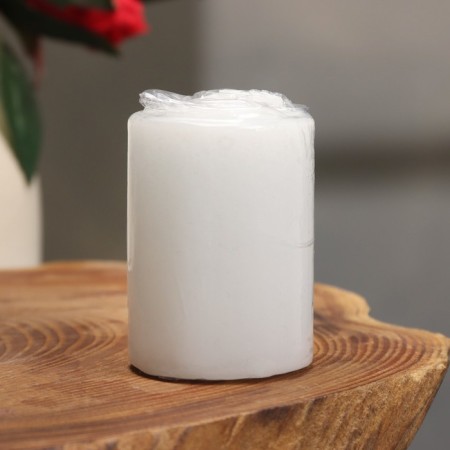Candle - Aromatic "White Lilia" cylinder, 4x6 cm-2