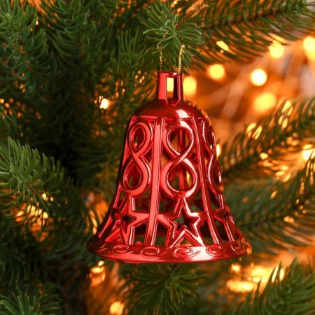 Jewelry decoration "Bell - Star infinity" (set 3 pcs) 8x7.5 cm, mix-1