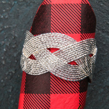 Ring for the napkin "Spit", 5 × 3 cm, silver color-2