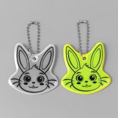 Reflective element "hare", 5.3 × 5.6 cm, mix color-4