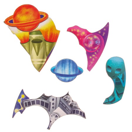 Puzzle "Flight into space"-5