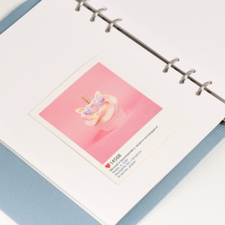 Photo album magnetic 45 sheets "Muse" Blue 23.5x18 cm-3