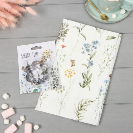 Set "Spring Time" towel 40x73cm, sarzha 190g/m2, cookies for cookies