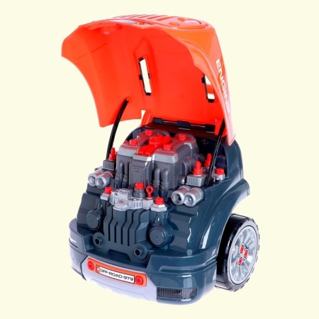 Set of mechanics, collect the engine "Jeep"-9