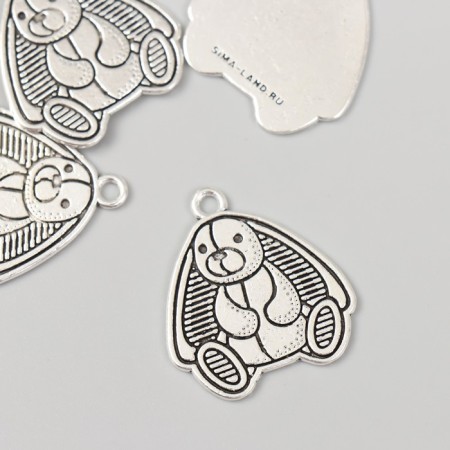 Decor Metal for creativity "Cute Bunny" 2.5x2.6 cm