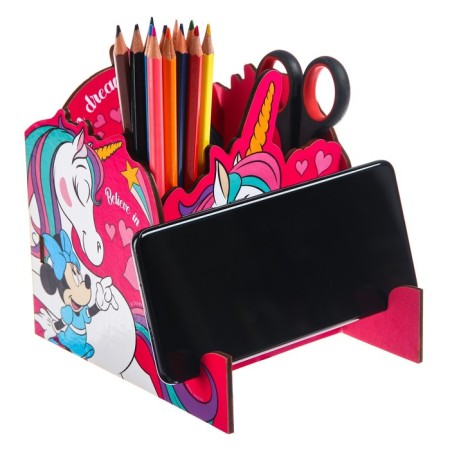 Organizer for the office, 12x15x16 cm, Minnie Mouse and unicorn-2