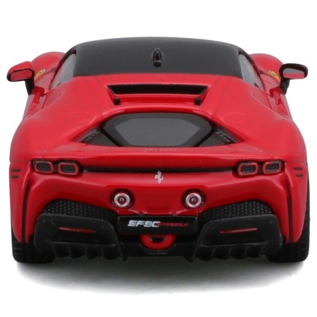 Racing machine Bburago Ferrari SF90 Stradale, Die-Cast, 1:43, Red color-8