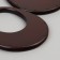 Handles for the bag are wooden, d = 18 × 14.5 / 9 × 10.5 cm, 2 pcs, brown color
