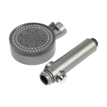 Shower watering can Zein Z3541, D = 90 mm, 5 modes, button "Stop", removable top, graphite-7