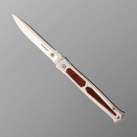 Folding knife, "Style" steel 440, handle - steel, 22 cm