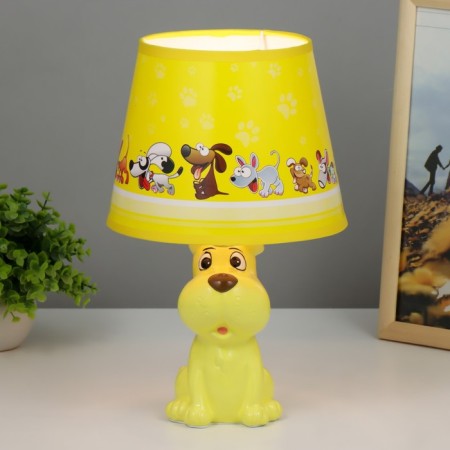 Bobik table lamp E14 15W yellow 18x18x32 cm Risalux-1