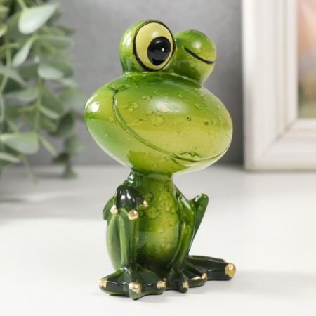 Souvenir Polystone Lak "Frog winks" 7x5x10.5 cm-1
