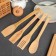 A set of kitchen utensils "Bamboo", 4 items, on a stand
