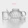 Glass teapot with glass sieve of the Dilan “Diana. Grace ", 400 ml