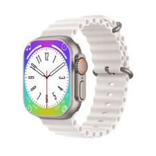 Smart hours, 180 mAh, IPS, 240x282, Android 5.0+, iOS 10+, silicone strap, white