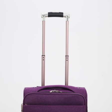 Small 20 suitcase, a lightning department, with extension, code castle, 3 wheels, 2 outer pockets, purple color-5