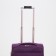 Small 20 suitcase, a lightning department, with extension, code castle, 3 wheels, 2 outer pockets, purple color