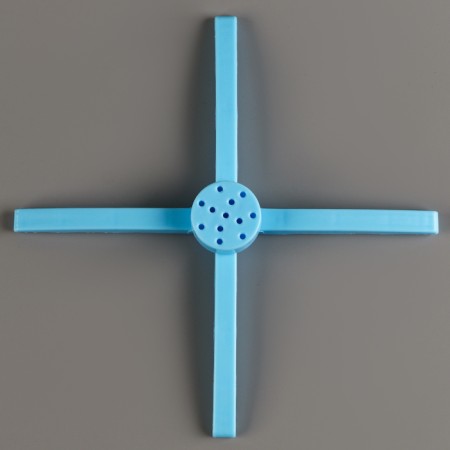 Star for balloons for 8 balls, height 80 cm, blue-5