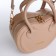 Bag Women's Cross-Bodi with a zipper, beige color