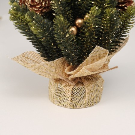 Christmas tree decor "In a bag, with sparkles" 17x10cm-2