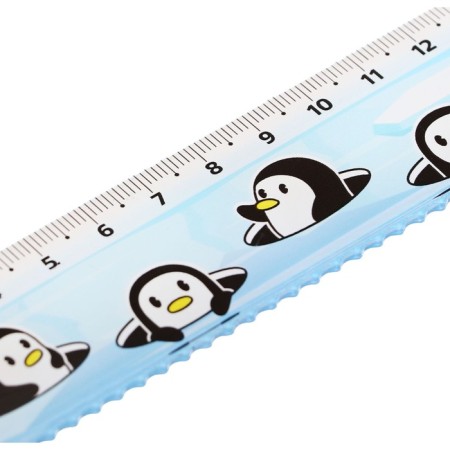 The line of 15 cm Istanm "Penguins", plastic, with a wavy edge, euro suspension-3